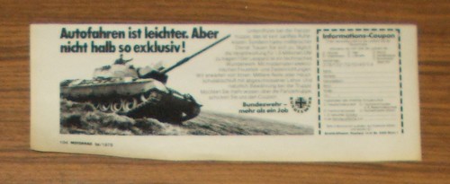Seltene werbung bundeswehr - seltene,
