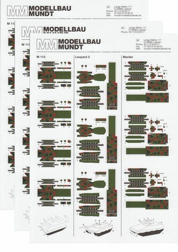 Mundt modellbau 3x - 3x, fahrzeuge